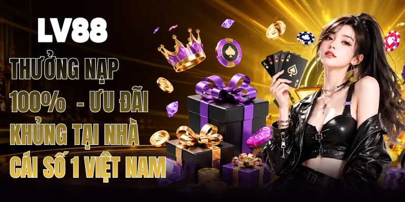 Thưởng Nạp 100% - Ưu Đãi Khủng Tại Nhà Cái Số 1 Việt Nam